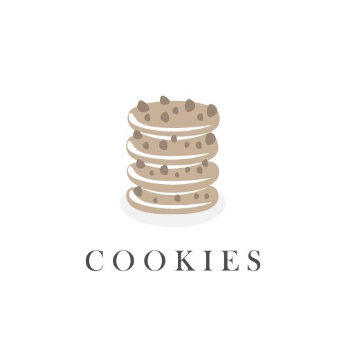 Cookie Vector Simple Delicious cookie simple – Royalty-Free Vector | VectorStock