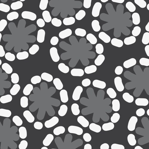 Abstract blooming ink seamless pattern Royalty Free Vector