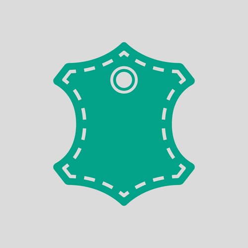 leather sign icon vector