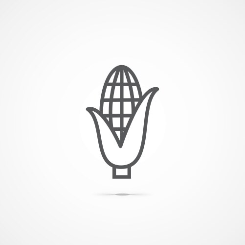 Ear of corn icon outline style Royalty Free Vector Image