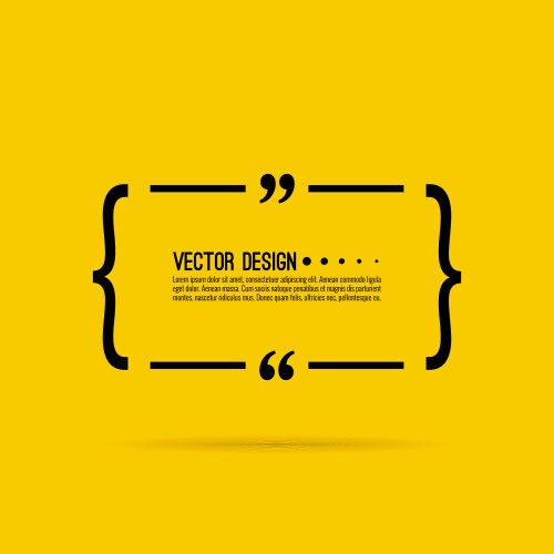 Quote frame with commas vector image