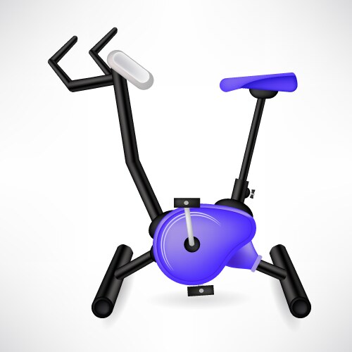 Cardio comet sleek exercise bike and iconic Vector Image