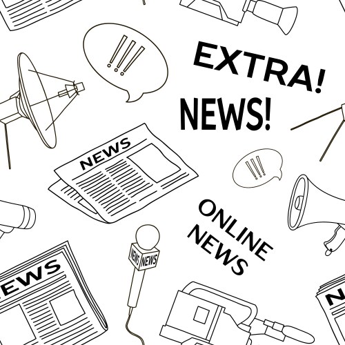 News Set Icon Royalty Free Vector Image Vectorstock