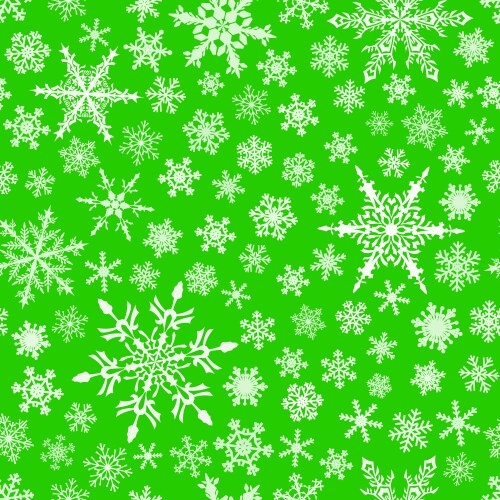 seamless pattern of snowflakes vector image