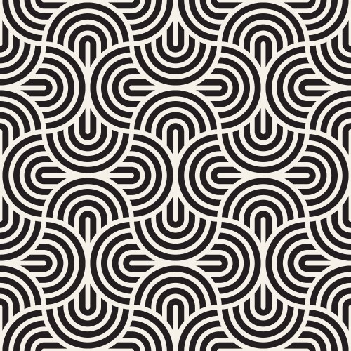 Seamless black and white lines pattern Royalty Free Vector
