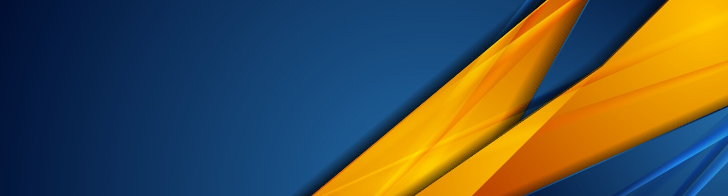 High contrast blue orange abstract tech corporate vector image