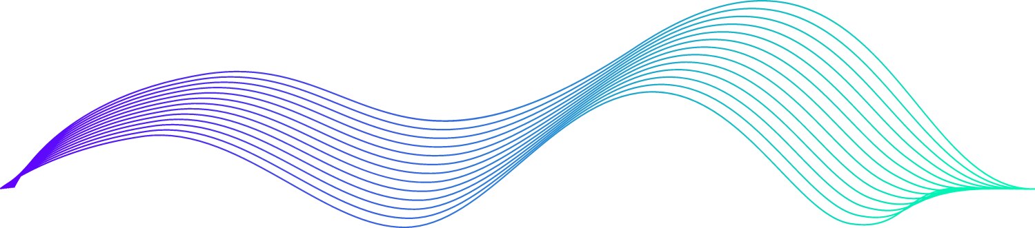 Color wave shape chart sound volume form Vector Image