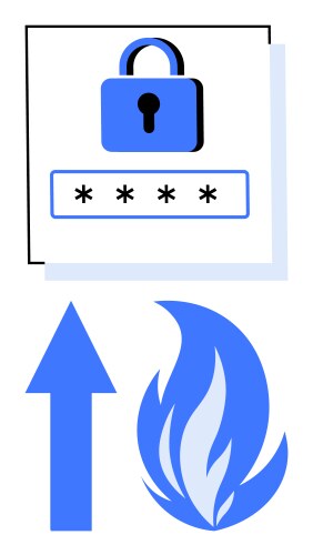 Secure password protection with data encryption vector image