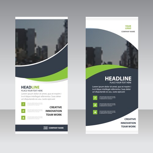 Modern Business Roll Up Banner Vector Image