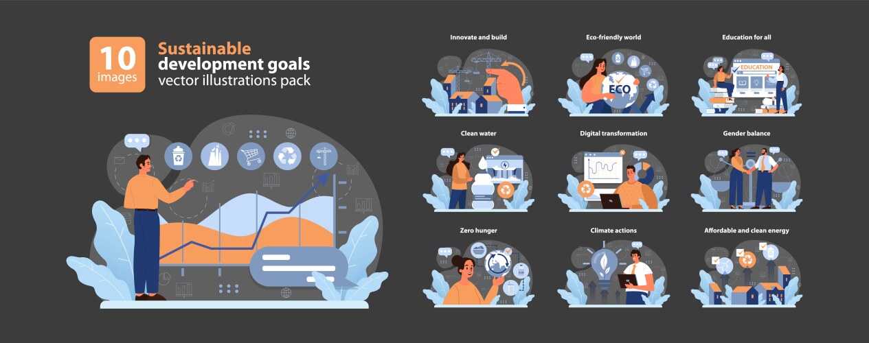 Sustainable development goals Vector Images & Graphics for Commercial ...