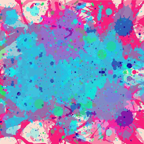 Artistic paint splashes Royalty Free Vector Image