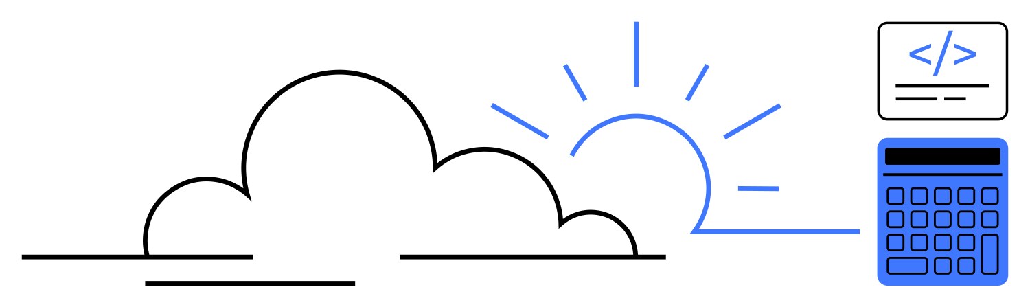 Cloud computing concept with coding vector image