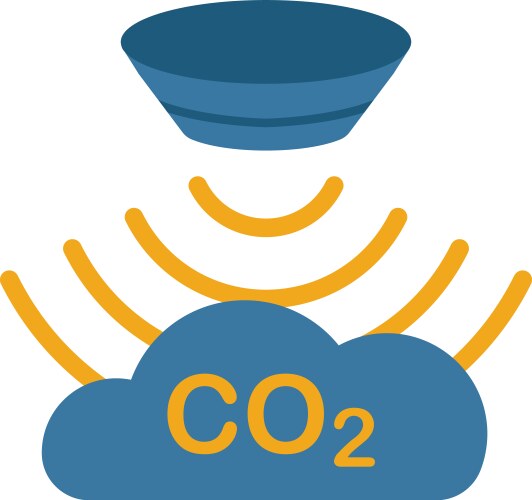 Gas sensor icon simple element from sensors icons vector image