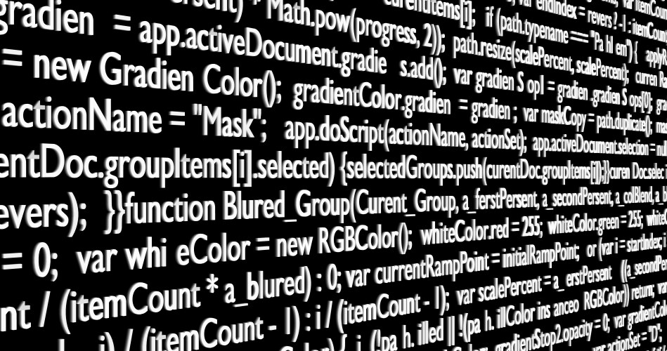 Desktop source code and technology background vector image