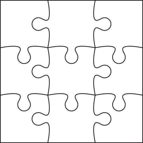 Jigsaw puzzle vector image