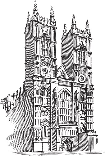 Westminster Abbey Gothic Architecture Vector Image
