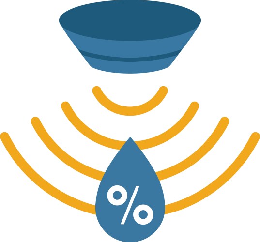 Humidity sensor icon simple element from sensors vector image