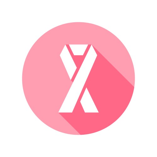 Pink ribbon Vector Image