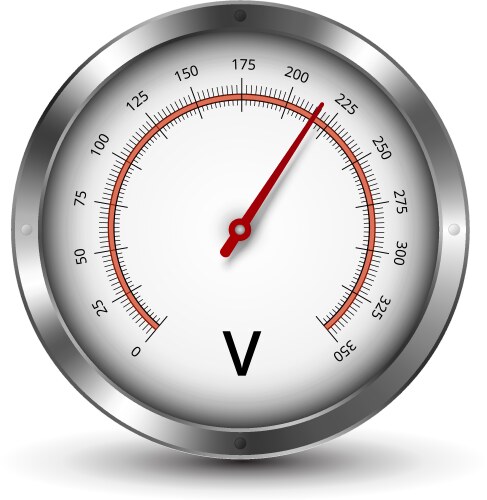 Decibel gauge Royalty Free Vector Image - VectorStock