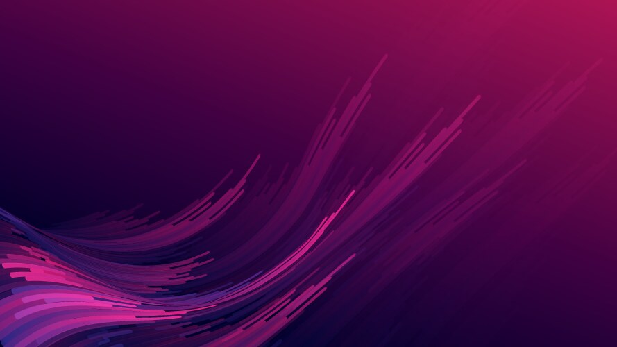 Abstract gradient purple pink curve wave stripes vector image