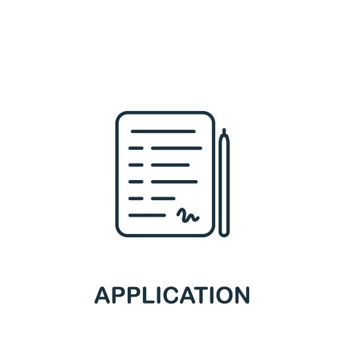 Eligibility icon monochrome simple sign from Vector Image
