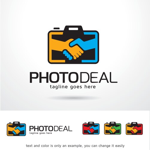 photography logo template vector