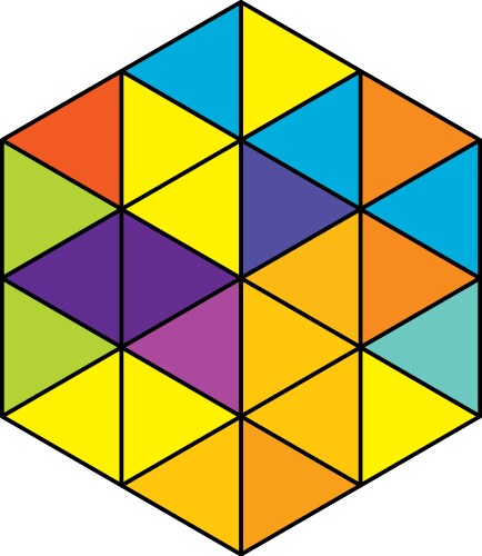 Triangle grid mesh pattern element vector image