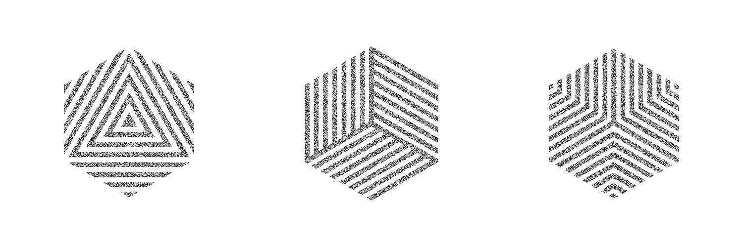 Noise grain tattoo pointillism black gradient Vector Image