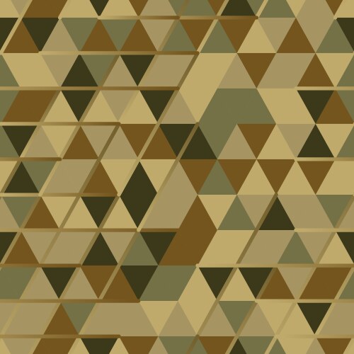 Khaki seamless pattern with triangular protection vector image