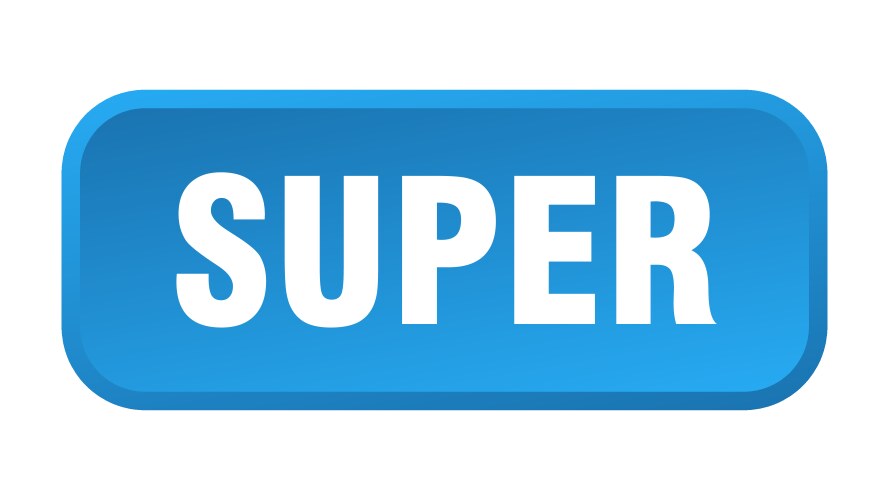 Super button square 3d push vector image