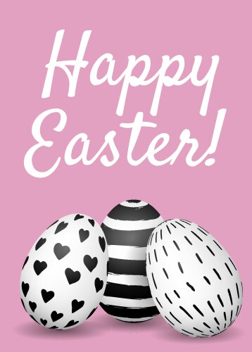 Background with easter eggs Royalty Free Vector Image