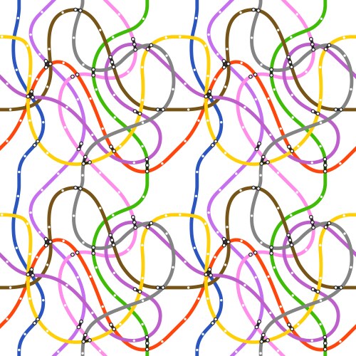 Metro scheme seamless background Royalty Free Vector Image