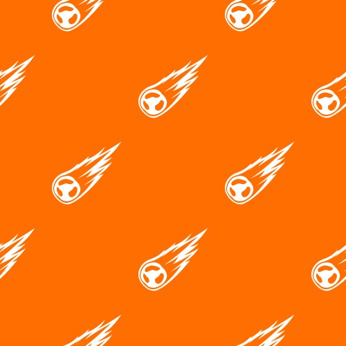 Falling meteor with long tail pattern seamless vector image