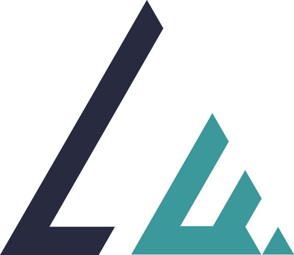 Initial letter triangle logo Royalty Free Vector Image