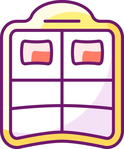 Double pool float gradient linear icon Royalty Free Vector