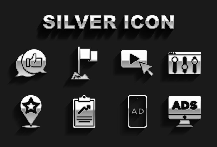 Set clipboard with graph chart browser setting vector image