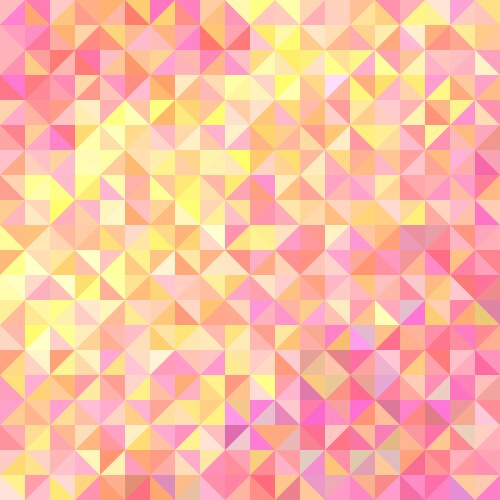 Geometric Pink and Yellow Triangle Background vector image