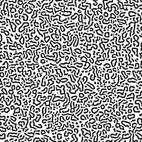 Generative algorithm psychedelic background vector image
