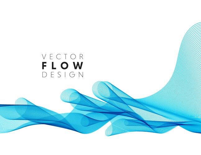 Abstract flowing wave lines background Royalty Free Vector