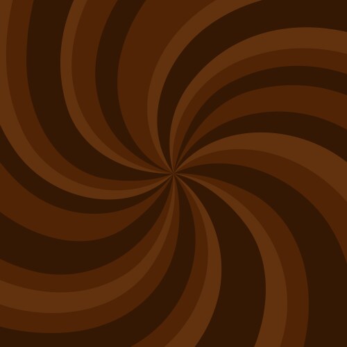 coffee or chocolate radial psychedelic waves print vector