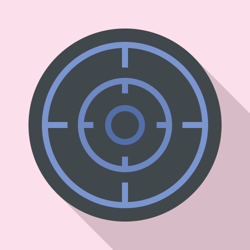 Sniper sight icon flat style Royalty Free Vector Image