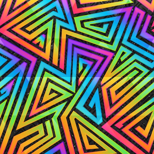 Rainbow triangle seamless pattern Royalty Free Vector Image