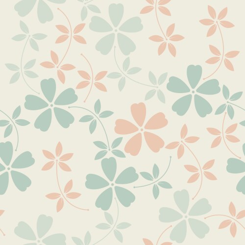Floral Pattern with Delicate Flowers Vector Image