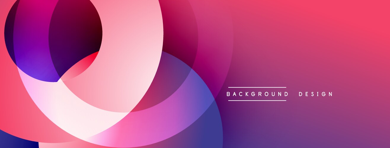 Abstract gradient layers create dynamic vector image