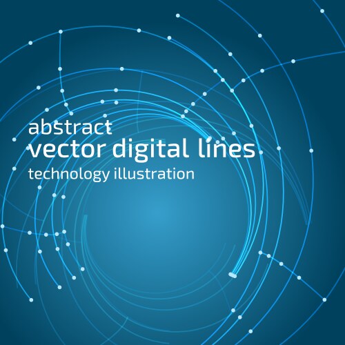 Abstract background modern technology with mesh vector image