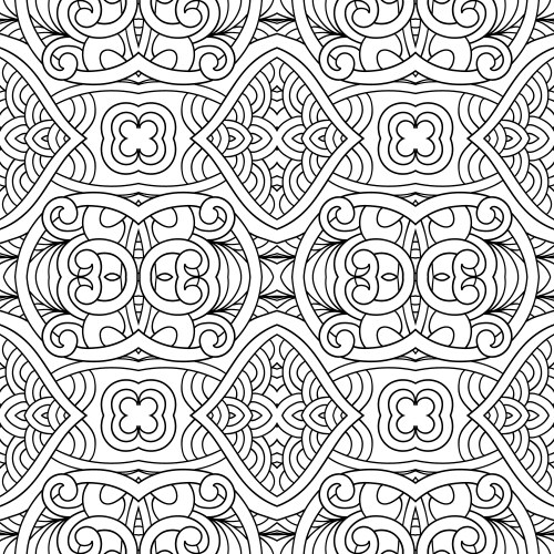 black and white seamless pattern vector image