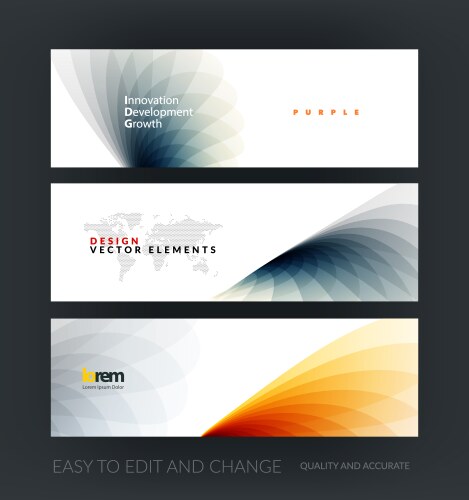 Modern Website Header Templates vector image