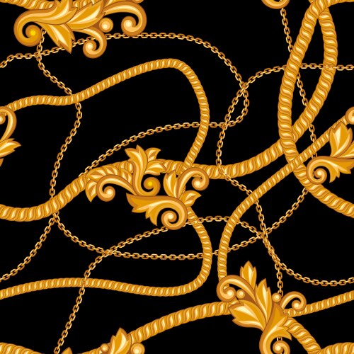 Jewelry chain pattern Royalty Free Vector Image