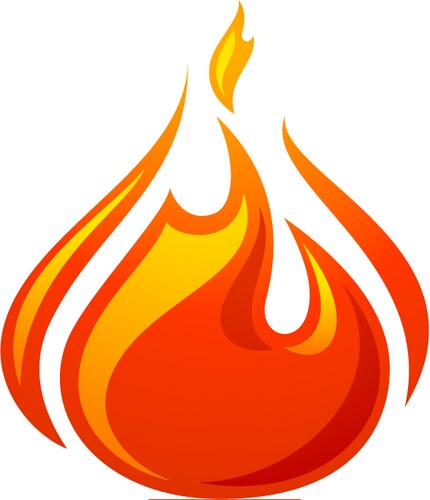 Logo fire Royalty Free Vector Image - VectorStock