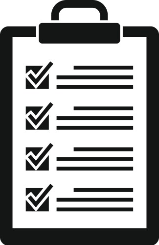 Syllabus to do list icon simple style vector image
